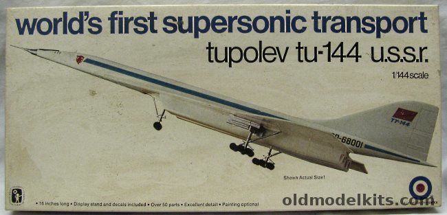 Entex 1/144 Tupolev Tu-144 SST, 8457 plastic model kit